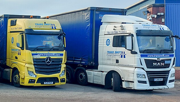 Some of our fleet vehicles at our Rochdale Depot