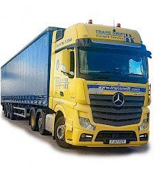 Part of Transswift's Mercedes Benz fleet