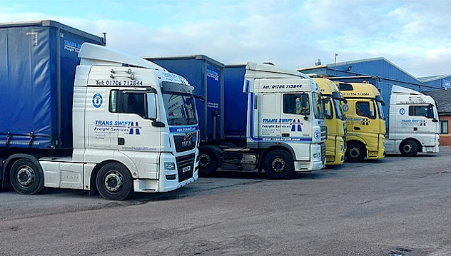 Loading a trailer ready for delivery at our Rochdale Depot.